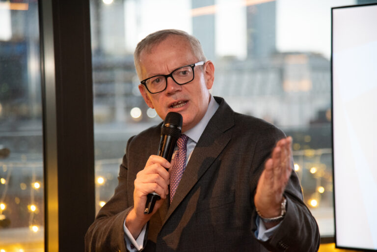 Peter Hogg at a conference
